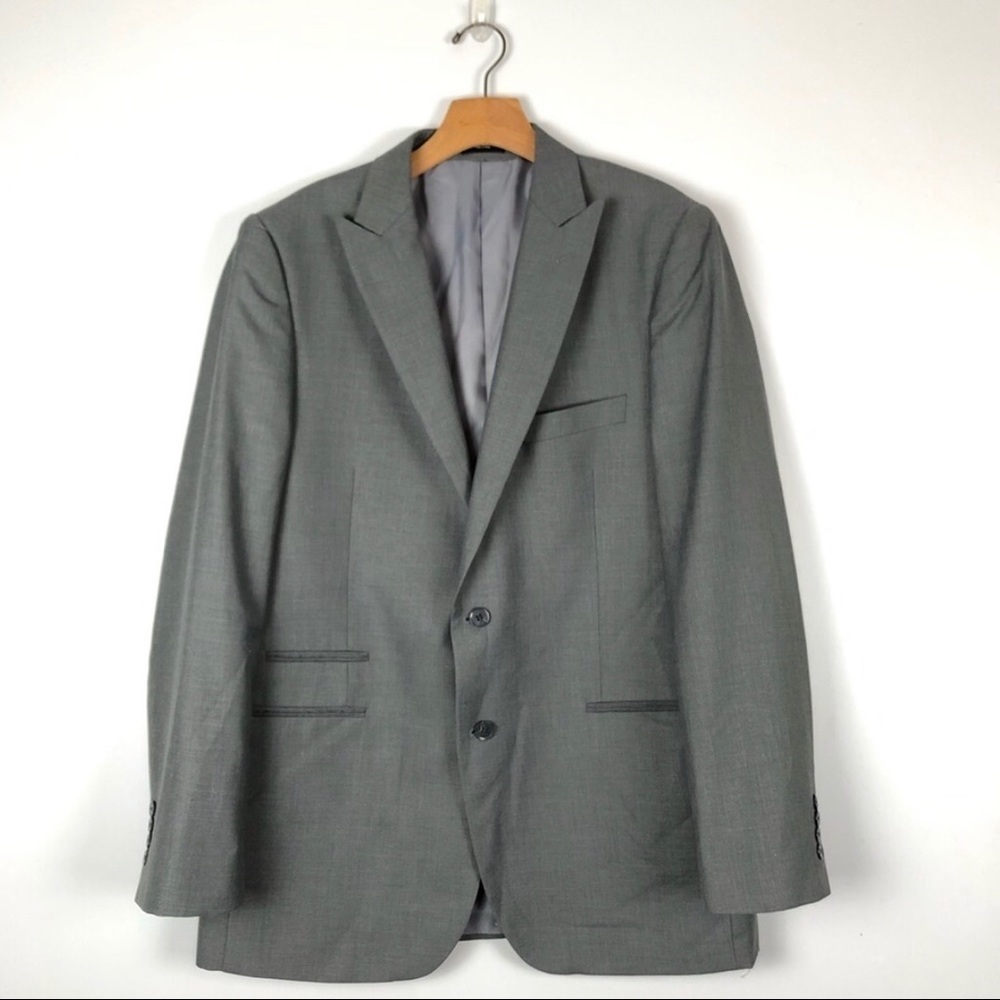 jf j. ferrar Gray Suit Jacket Size 44L